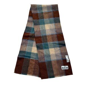 Jeffrey Lawrence for Lawrence Bentley Women's Wrap Scarf Plaid Fringe Shawl